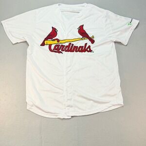 Cardinals‎ Baseball Jersey Button Up TD Ameritrade Logo XL